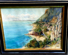 PITTORE -EMILE APPAY 1876-1935  --CAP D'EZE /ESTEL COSTA AZZURRA FRANCE