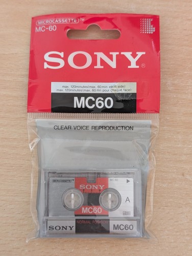 Sony microcassette mc60 - sony,