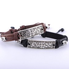 Bracciale Braccialetto Cuoio