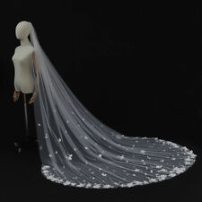 Velo da sposa corto con pettine 1 strato arco matrimonio velo bianco avorio 2M 3M