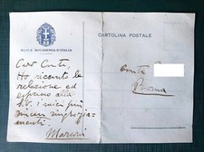 Reale Accademia d'Italia autografo Presidente Guglielmo Marconi inventore radio