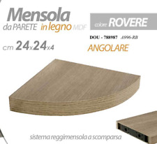 Mensola ANGOLO ANGOLARE Parete MURO MODERNO SCOMPARSA Reggimensola ROVERE 23,5*4