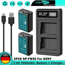 2x 7.4V NP-FW50 batteria e