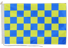 Bandiera gialla e blu a