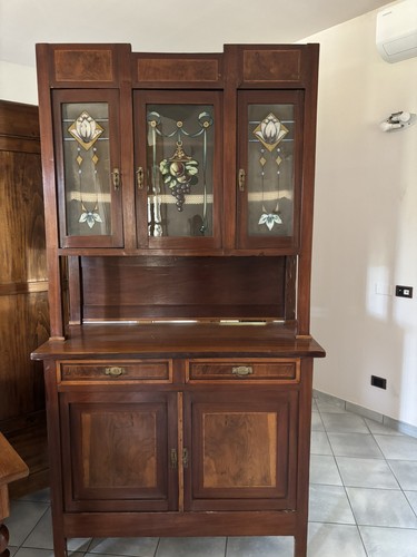 Credenza piattaia in legno - credenza,
