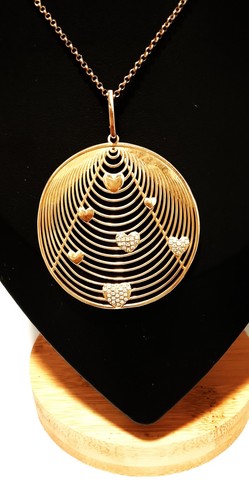 Collana argento 925 dorata - collana,