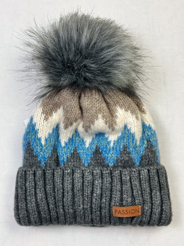 Cappello con pompon fantasia - pompon,