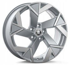 Cerchi in lega originali Skoda Superb 18 pollici argento lavorato NUOVI TRISULI