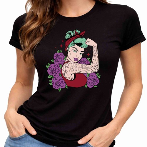 Shirt ragazza pin up - t-shirt,