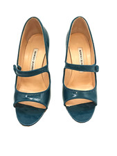Manolo Blahnik sandalo blu