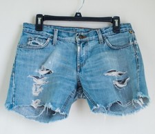 Jeans corto Meltin'Pot modello Nicole uomo denim strappato taglia XS, 28