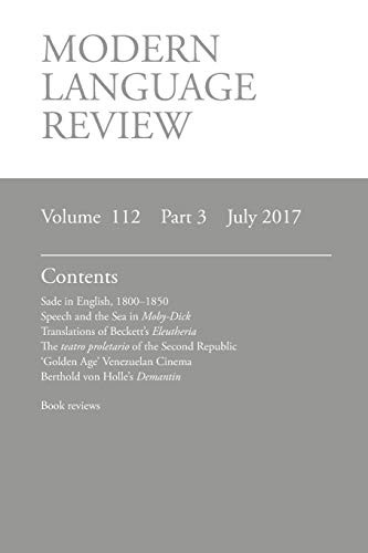 Modern language review - modern,