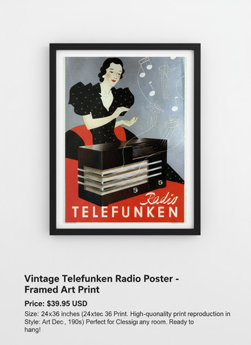 Poster pubblicitario radio - poster,