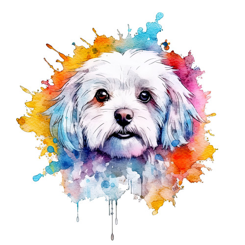 Adesivo auto maltese cani
