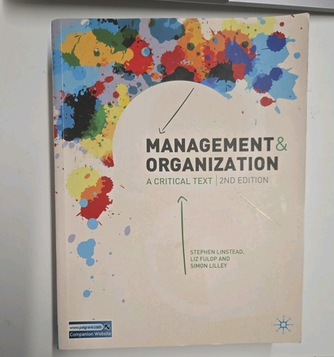 Management and organization - organization,