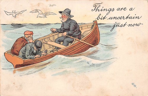 Postcard comic sea - postcard,