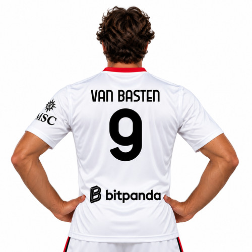 Maglia bianca van basten - bianca,