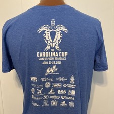 Carolina Cup SUP Race 2014 Stand Up Paddleboard Paddle Blue L Large T-Shirt
