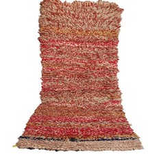 Tappeto boujaad berbero marocchino vintage fatto a mano in lana motivo a...