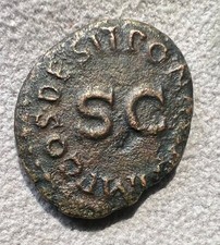 ROMANZO. CLAUDIO. (41-54 d.C.). QUADRAN IN RAME. BILANCIA DA TENERE A MANO.