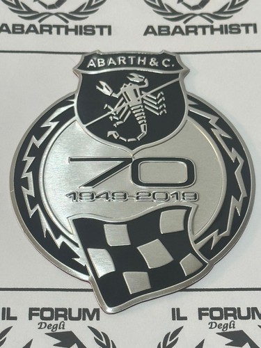 Abarth fregio metallo - abarth,