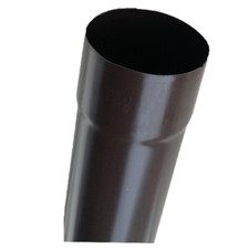 TUBO PLUVIALE lamiera GRONDAIA PLUVIALI GRONDA TESTA DI MORO metri 1 mm 80