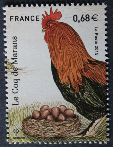 Timbre france le coq de - -,