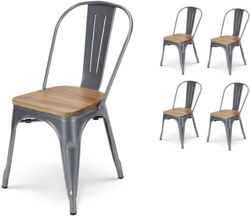 Set sedie in metallo - set, 4