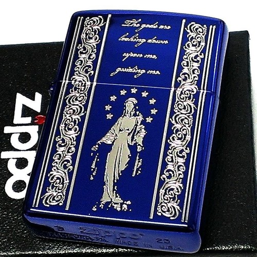 Accendino zippo ave maria blu - zippo,