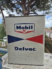 Latta olio vintage MOBILOIL vuota 