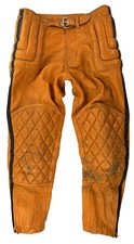BILL WALTERS pantaloni di pelle vintage US Flat Track Moto Cross 33x26