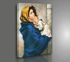 Quadro Vernice Pennellate Ferruzzi Madonna col Bambino Stampa su Tela Canvas