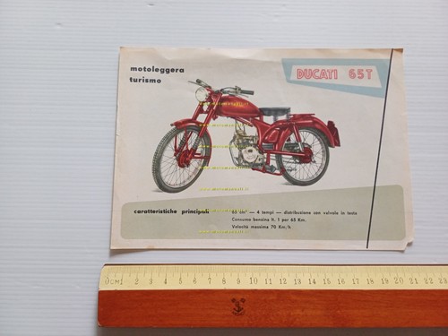 Ducati depliant originale - 65, t
