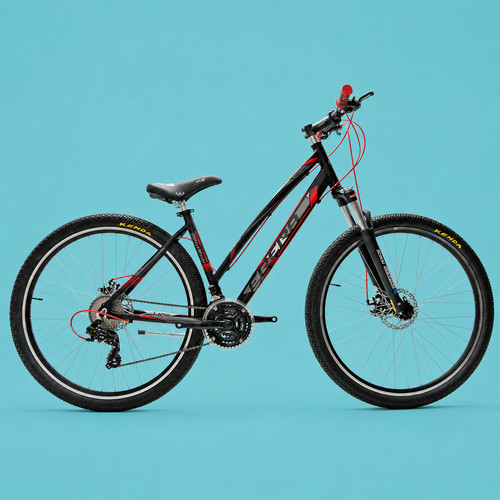 Bici mtb donna nero rosso - mtb, 29