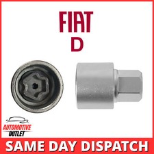 Master Bloccaggio Ruota Sicurezza Bullone Dado Rimozione Chiave Presa D per Fiat