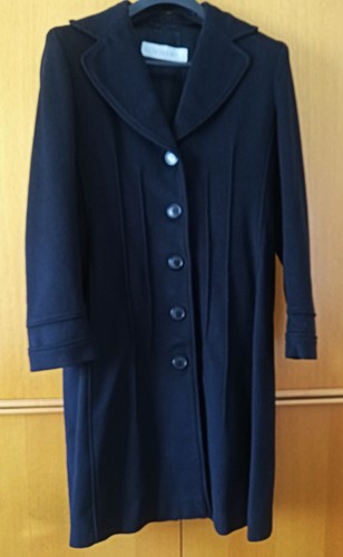 Cappotto nero lana - , tg