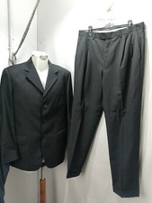 Articolo e1829 abito uomo Loro piana grigio scuro, taglia IT52, misure giacca so