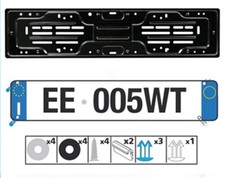 Portatarga Posteriore Acciaio