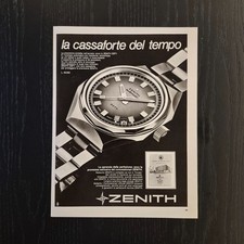 1970 Zenith Defy - Original AD Advertising 26x33 Pubblicità Vintage