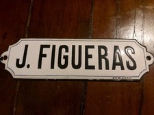 Insegna nome porta smaltata