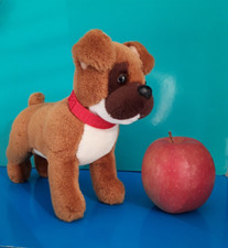 "TRUDI" peluche Cane Corso o Mastin, colore beige e marrone, altezza 15 cm.