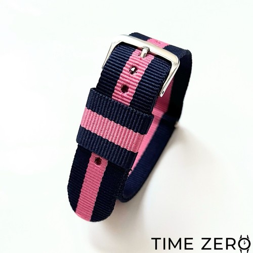 Pink blue double pass ribbed - blue,