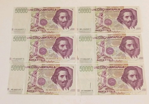 Lotto banconote 50000 - da,