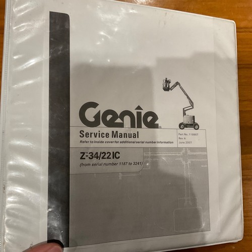 Genie 22ic service shop - z-34/22ic,