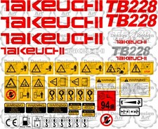 Takeuchi TB228 TB 228 Mini