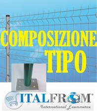 Recinzione a Pannello Rete Zincata Recinzione Componibile H 175 165 mt Lineari