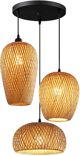 Lampadario lanterna bambù - lanterna, di