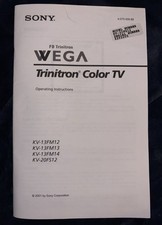 Sony wega trinitron a - sony,