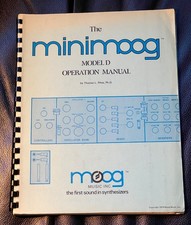 Minimoog Model D Manuale Operativo di Tom Rhea, originale d'epoca, circa 36 pagine