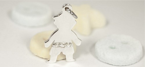 Bimbo ciondolo argento 925